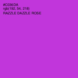 #C036DA - Razzle Dazzle Rose Color Image