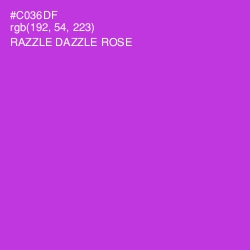 #C036DF - Razzle Dazzle Rose Color Image