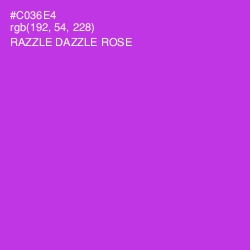 #C036E4 - Razzle Dazzle Rose Color Image