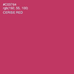 #C03764 - Cerise Red Color Image