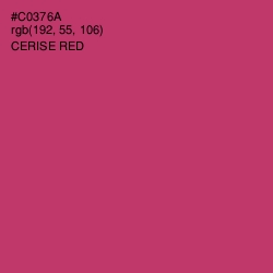 #C0376A - Cerise Red Color Image