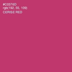 #C0376D - Cerise Red Color Image