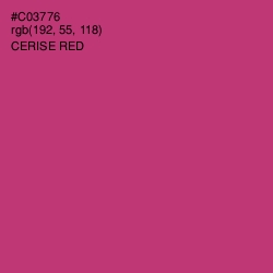 #C03776 - Cerise Red Color Image