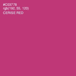 #C03778 - Cerise Red Color Image