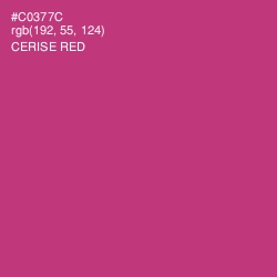 #C0377C - Cerise Red Color Image