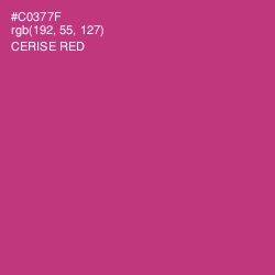 #C0377F - Cerise Red Color Image