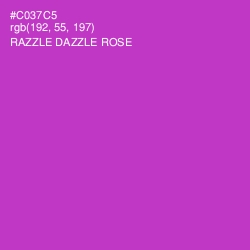 #C037C5 - Razzle Dazzle Rose Color Image