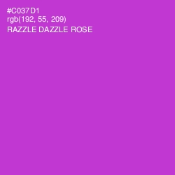 #C037D1 - Razzle Dazzle Rose Color Image