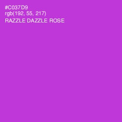 #C037D9 - Razzle Dazzle Rose Color Image