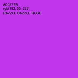 #C037EB - Razzle Dazzle Rose Color Image