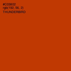 #C03802 - Thunderbird Color Image