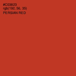 #C03823 - Persian Red Color Image