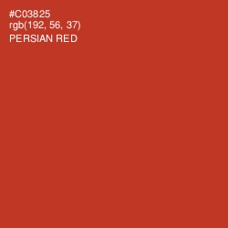 #C03825 - Persian Red Color Image