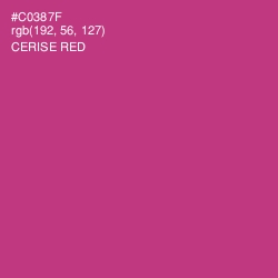 #C0387F - Cerise Red Color Image