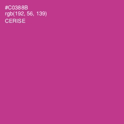 #C0388B - Cerise Color Image