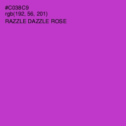 #C038C9 - Razzle Dazzle Rose Color Image