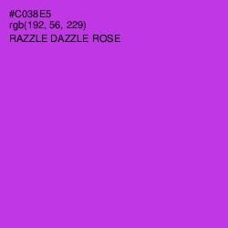 #C038E5 - Razzle Dazzle Rose Color Image