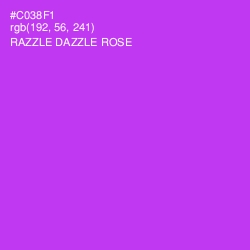 #C038F1 - Razzle Dazzle Rose Color Image