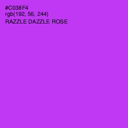 #C038F4 - Razzle Dazzle Rose Color Image