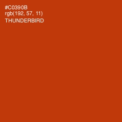 #C0390B - Thunderbird Color Image