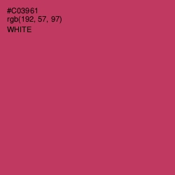 #C03961 - Cerise Red Color Image