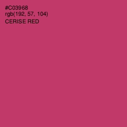 #C03968 - Cerise Red Color Image