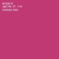 #C03972 - Cerise Red Color Image