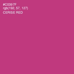 #C0397F - Cerise Red Color Image
