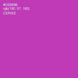 #C039B6 - Cerise Color Image