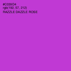 #C039D4 - Razzle Dazzle Rose Color Image