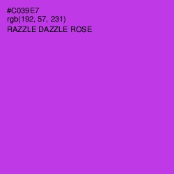 #C039E7 - Razzle Dazzle Rose Color Image