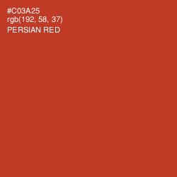 #C03A25 - Persian Red Color Image