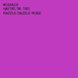 #C03AC0 - Razzle Dazzle Rose Color Image