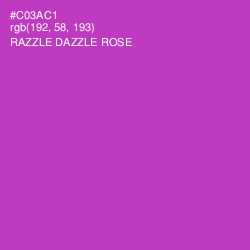 #C03AC1 - Razzle Dazzle Rose Color Image