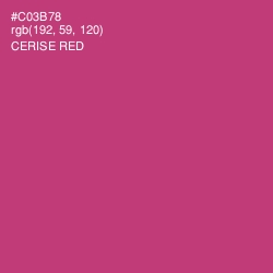 #C03B78 - Cerise Red Color Image