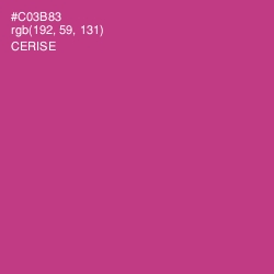 #C03B83 - Cerise Color Image
