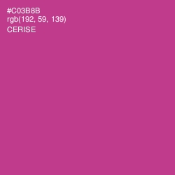 #C03B8B - Cerise Color Image