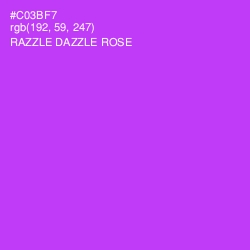 #C03BF7 - Razzle Dazzle Rose Color Image