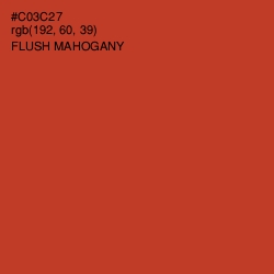 #C03C27 - Flush Mahogany Color Image