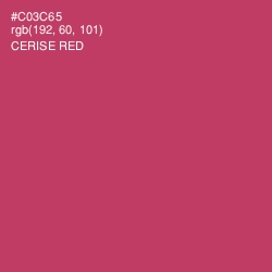 #C03C65 - Cerise Red Color Image