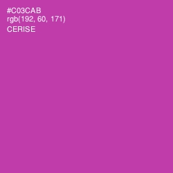 #C03CAB - Cerise Color Image