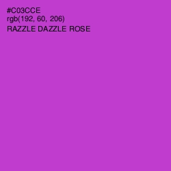 #C03CCE - Razzle Dazzle Rose Color Image