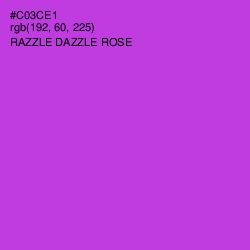 #C03CE1 - Razzle Dazzle Rose Color Image