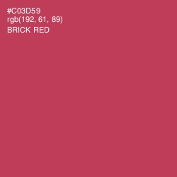 #C03D59 - Brick Red Color Image