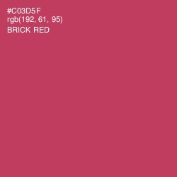 #C03D5F - Brick Red Color Image