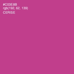 #C03E8B - Cerise Color Image