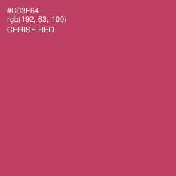 #C03F64 - Cerise Red Color Image