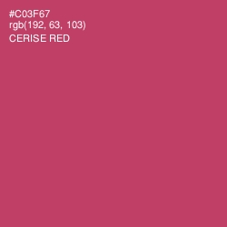 #C03F67 - Cerise Red Color Image
