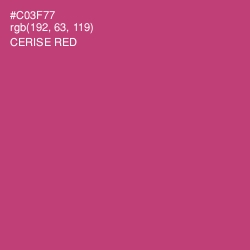 #C03F77 - Cerise Red Color Image