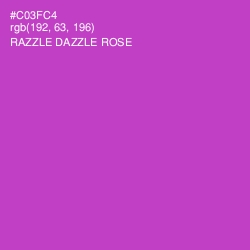 #C03FC4 - Razzle Dazzle Rose Color Image